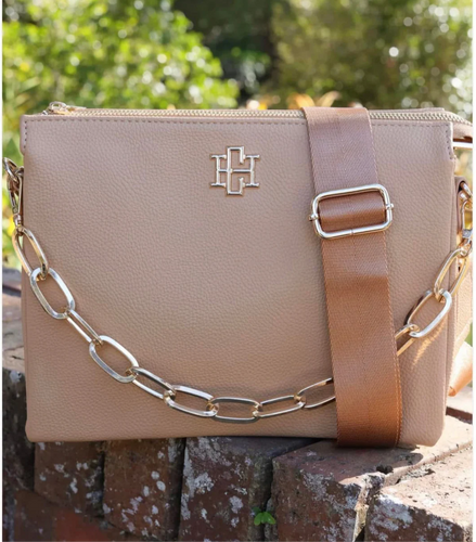 Caroline Hill Ariana Crossbody TAN