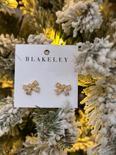 Dainty diamond Bow Earrings