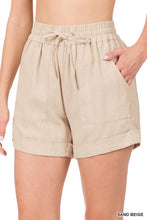 Linen Shorts (Sand Beige) size info below S,M,L
